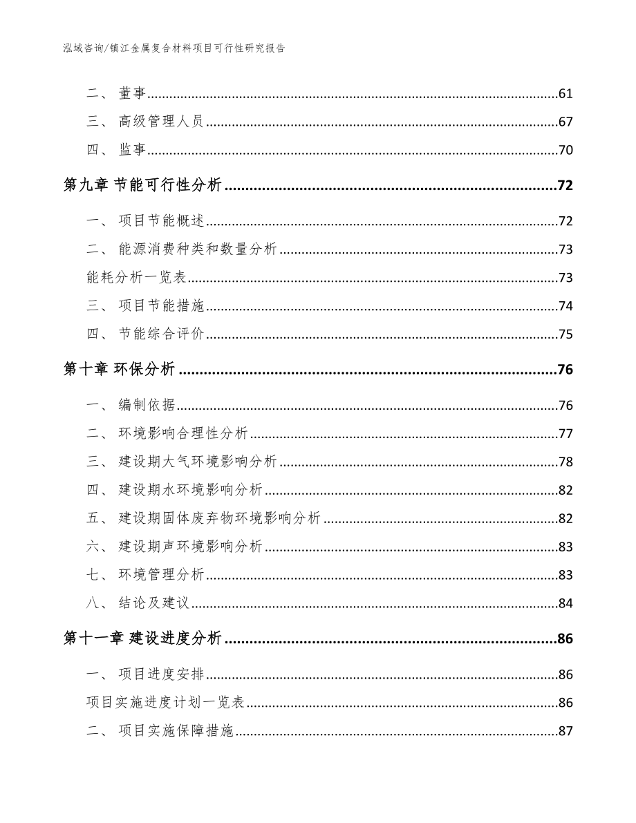 镇江金属复合材料项目可行性研究报告范文参考_第4页