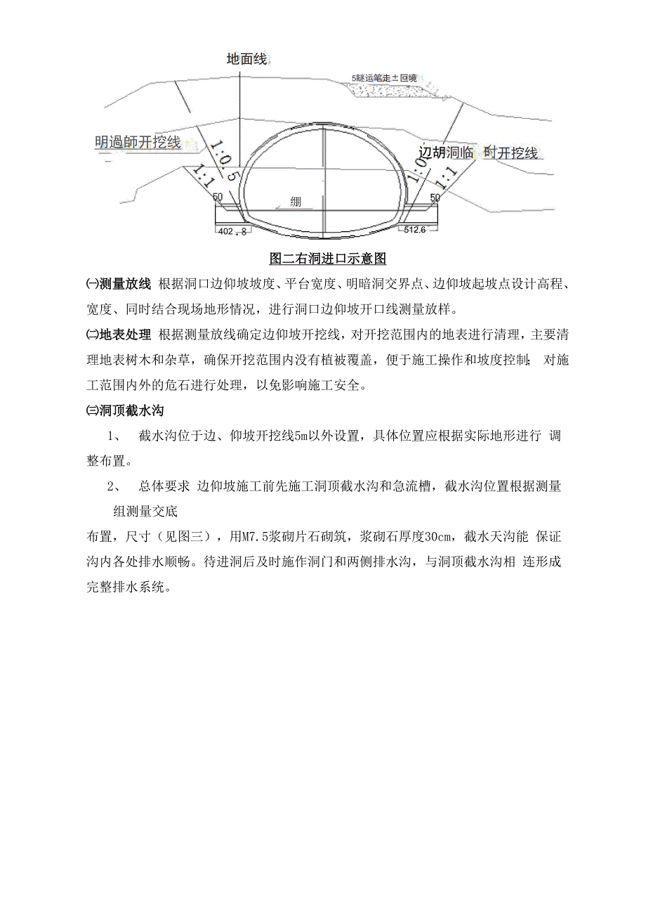 进洞口边仰坡开挖防护及天沟截水沟施工交底_第2页