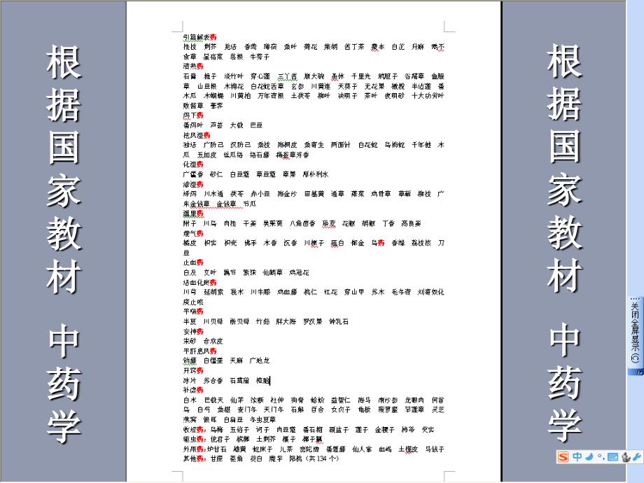 中药中级教学资料常用中草药入门_第3页