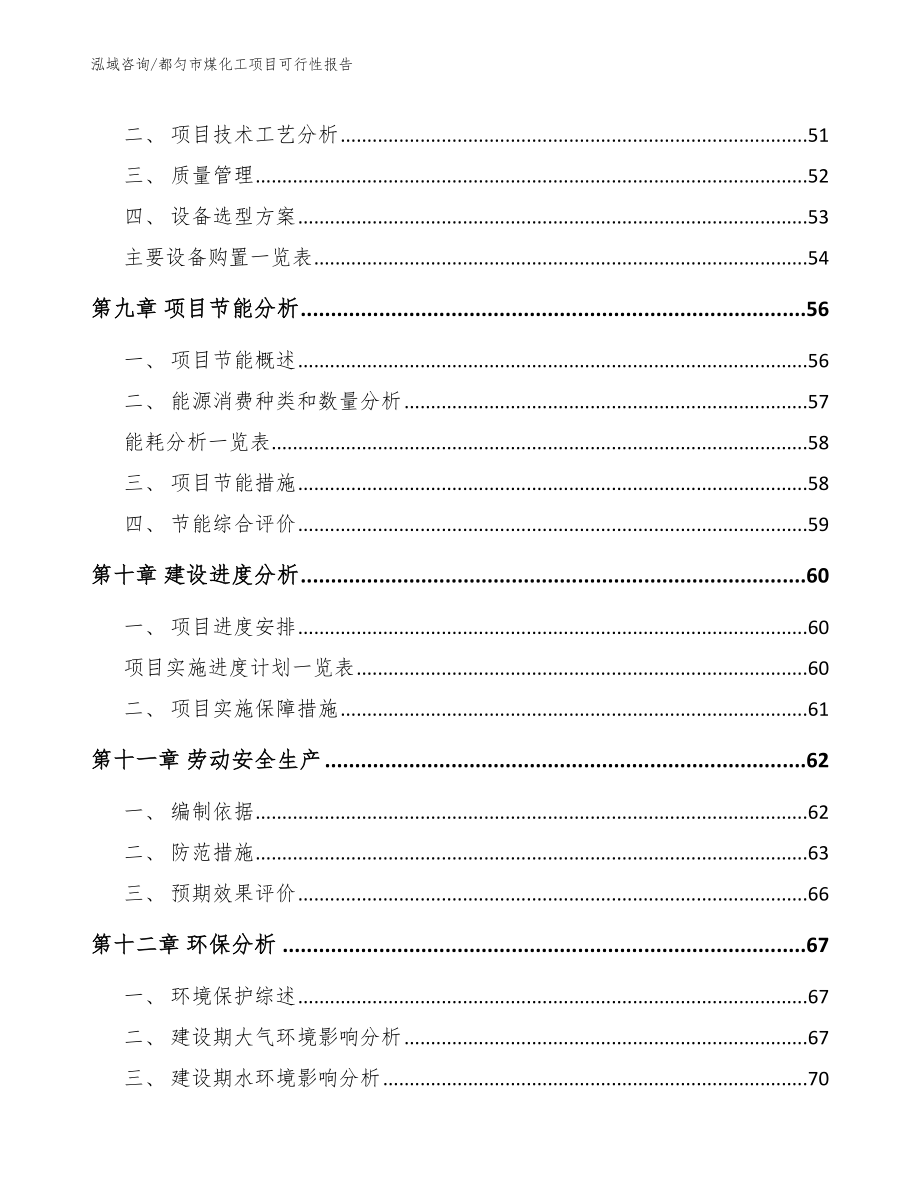 都匀市煤化工项目可行性报告（范文参考）_第4页