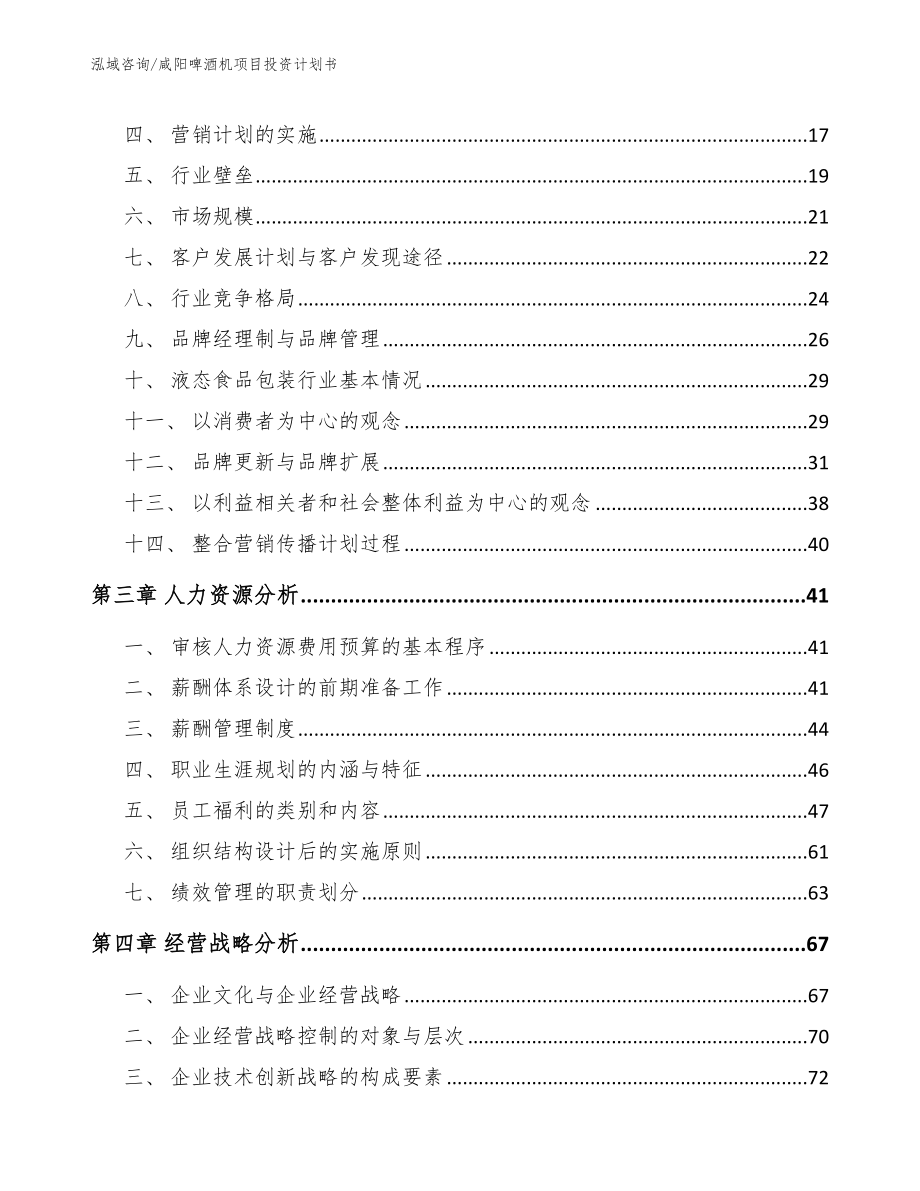 咸阳啤酒机项目投资计划书（模板）_第3页