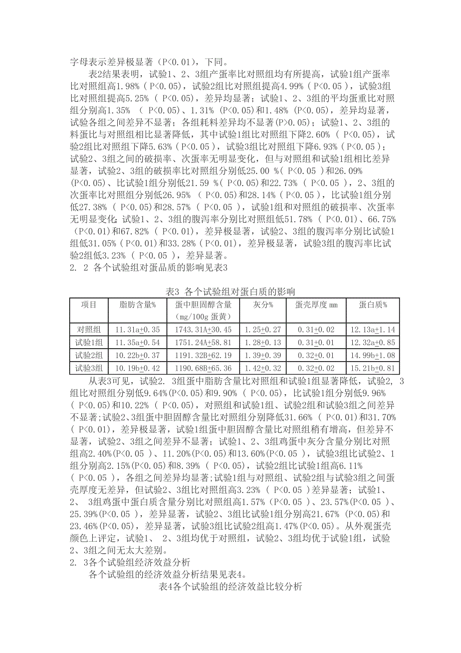 中药微生态制剂增蛋美对产蛋鸡生产性能及鸡蛋品质影响_第3页