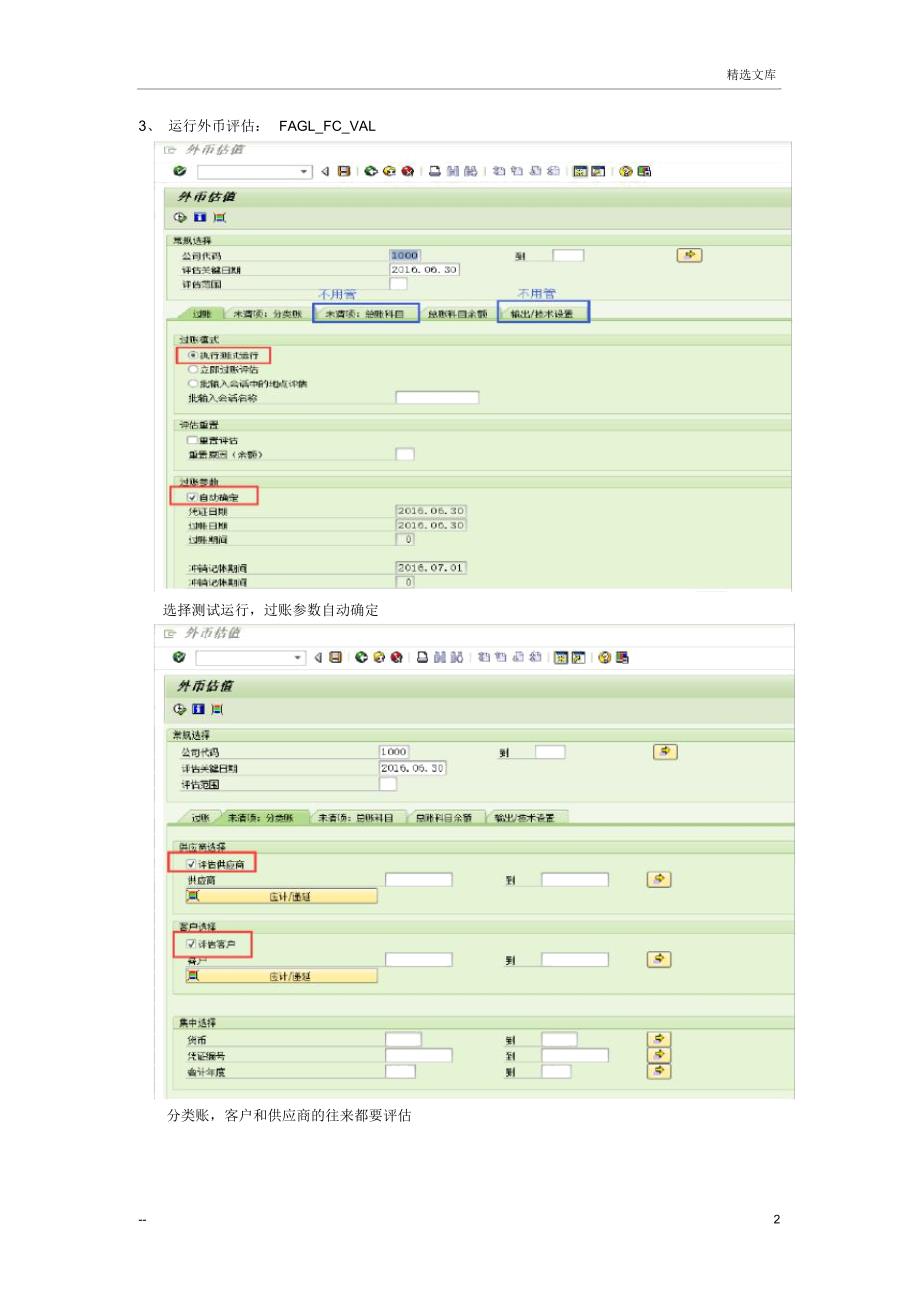 SAP外币评估操作流程_第2页