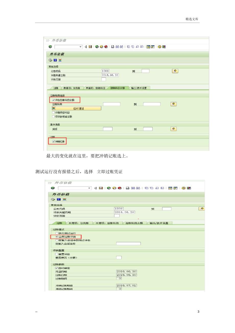 SAP外币评估操作流程_第3页