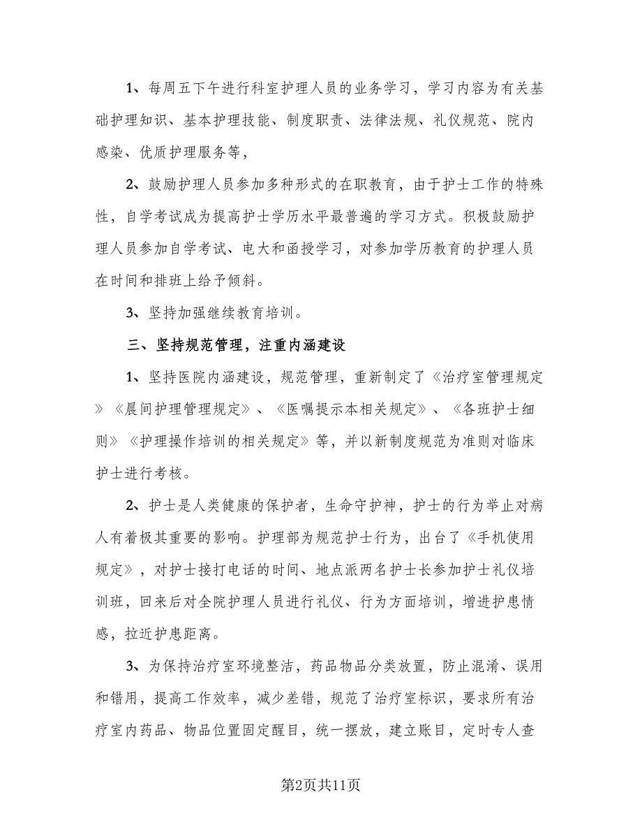 2023年护理工作个人总结标准范文（3篇）.doc_第2页