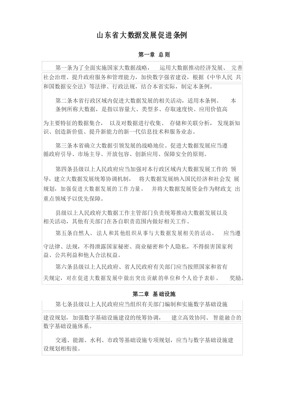 山东省大数据发展促进条例_第1页