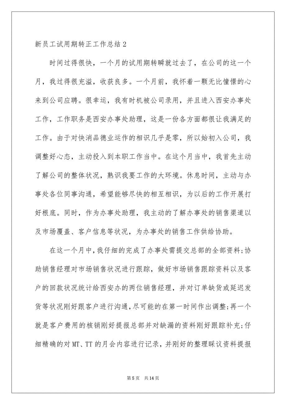 2023年新员工试用期转正工作总结9范文.docx_第5页