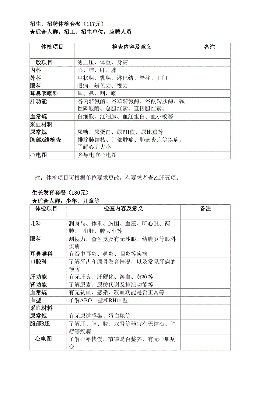 体检项目选择_第3页