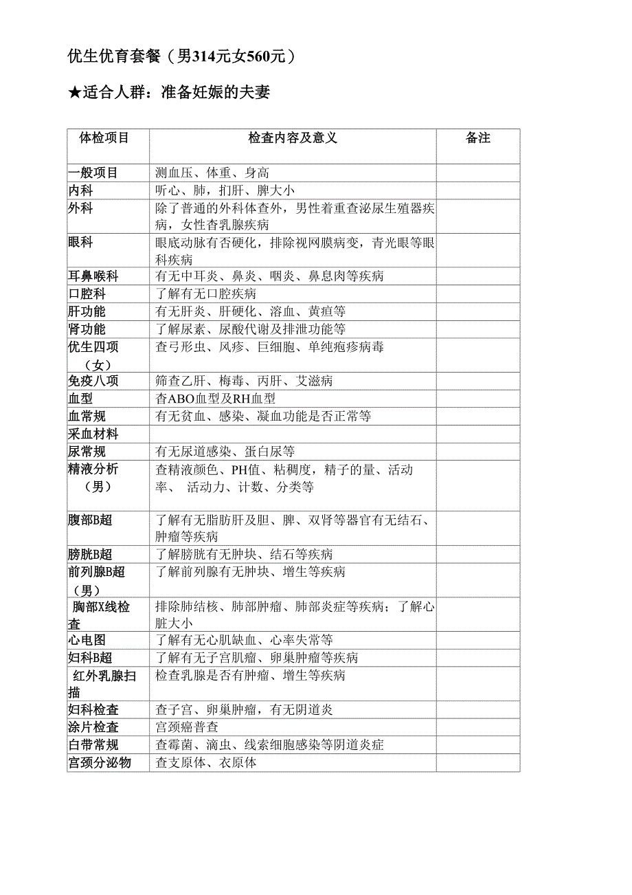 体检项目选择_第4页