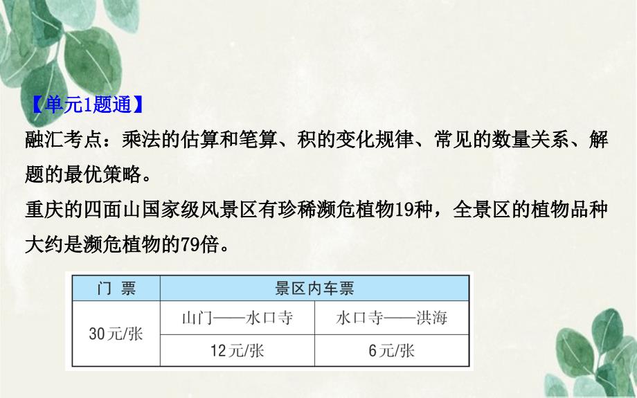 四年级数学下册单元整合提升3课件苏教版课件_第4页