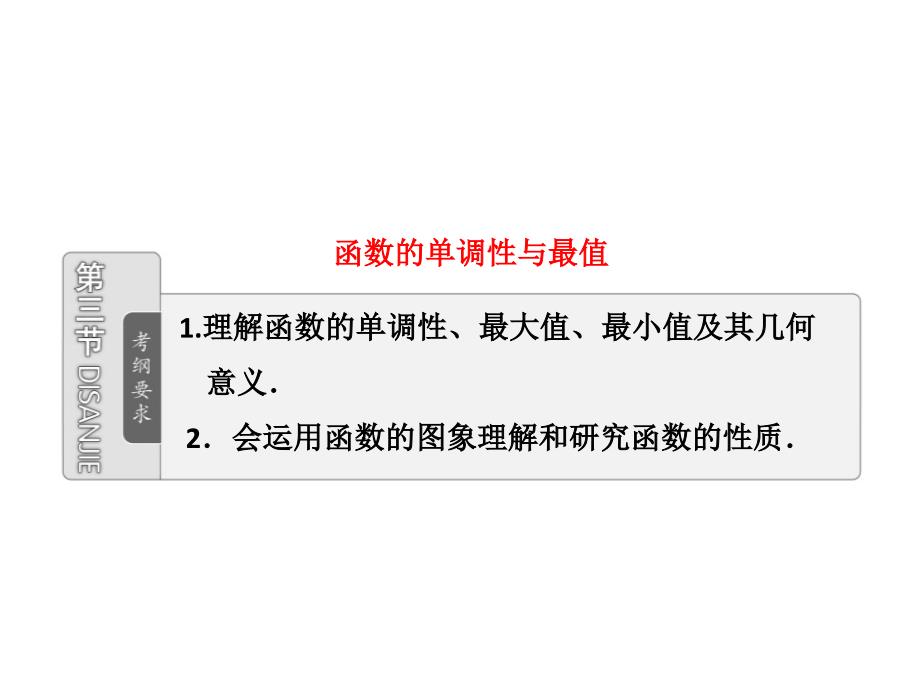 第二章第三节函数的单调性与最值_第1页