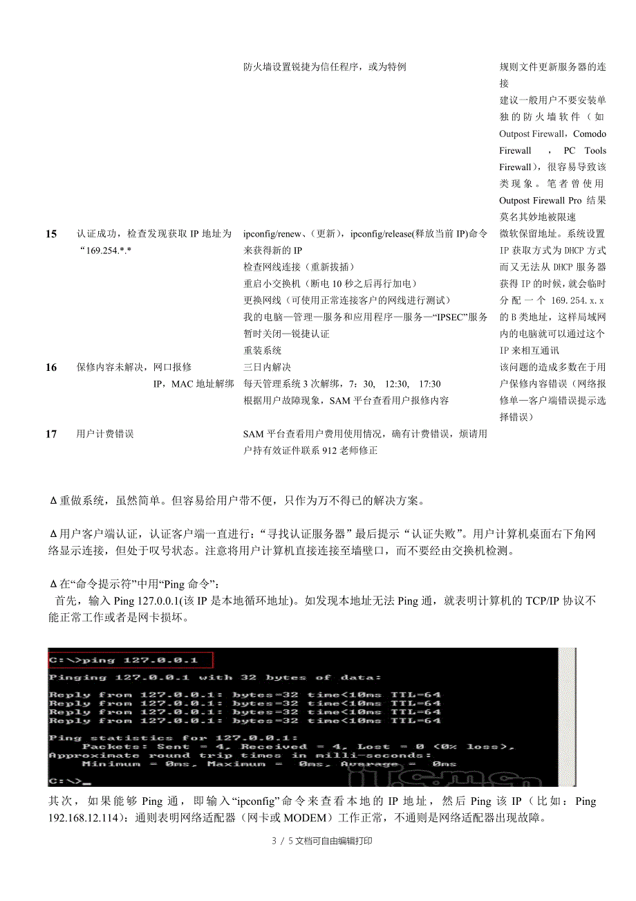 锐捷用户常见问题及解决方案_第3页