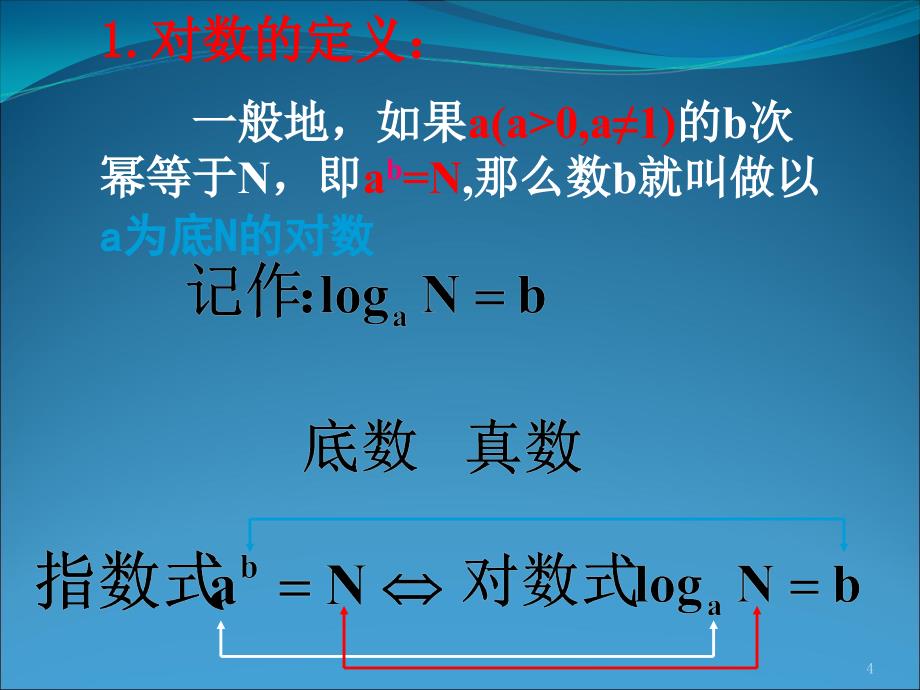 数学：2.2.1《对数与对数运算》课件(新人教必修1)_第4页