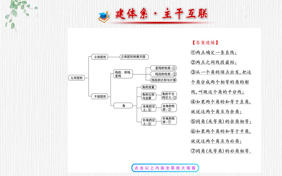 七年级数学上册第4章图形的认识阶段复习课件新版湘教版_第2页