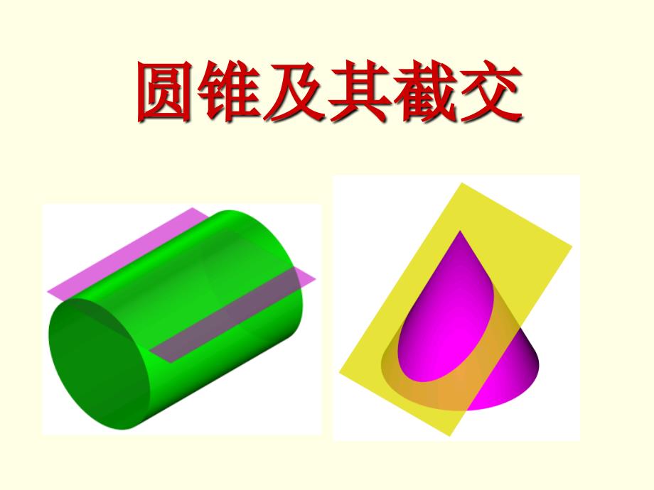 圆锥的截交线ppt课件_第1页