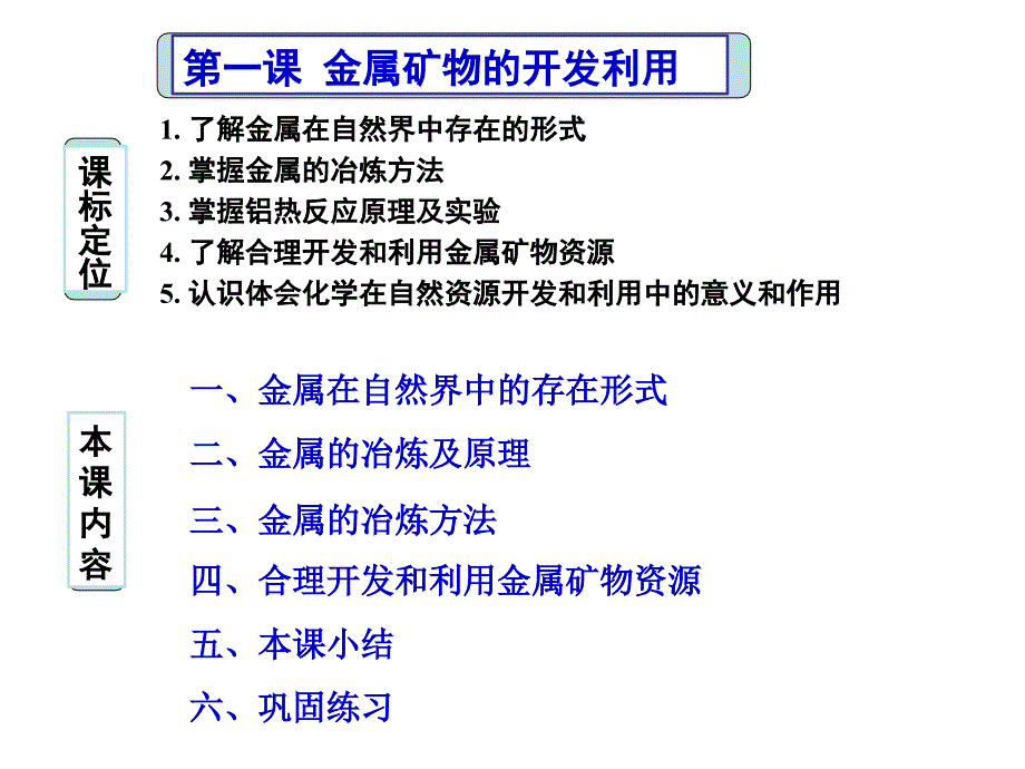 金属矿物的开发利用_第1页