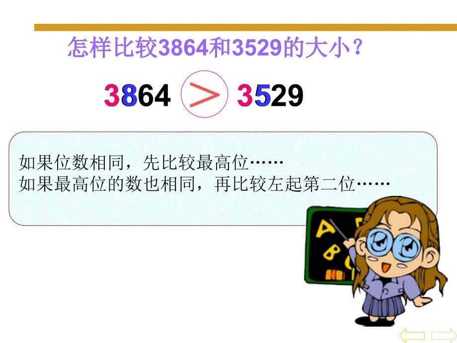 冀教版三年级数学上册生活中的大数万以内数的大小比较.课件_第5页