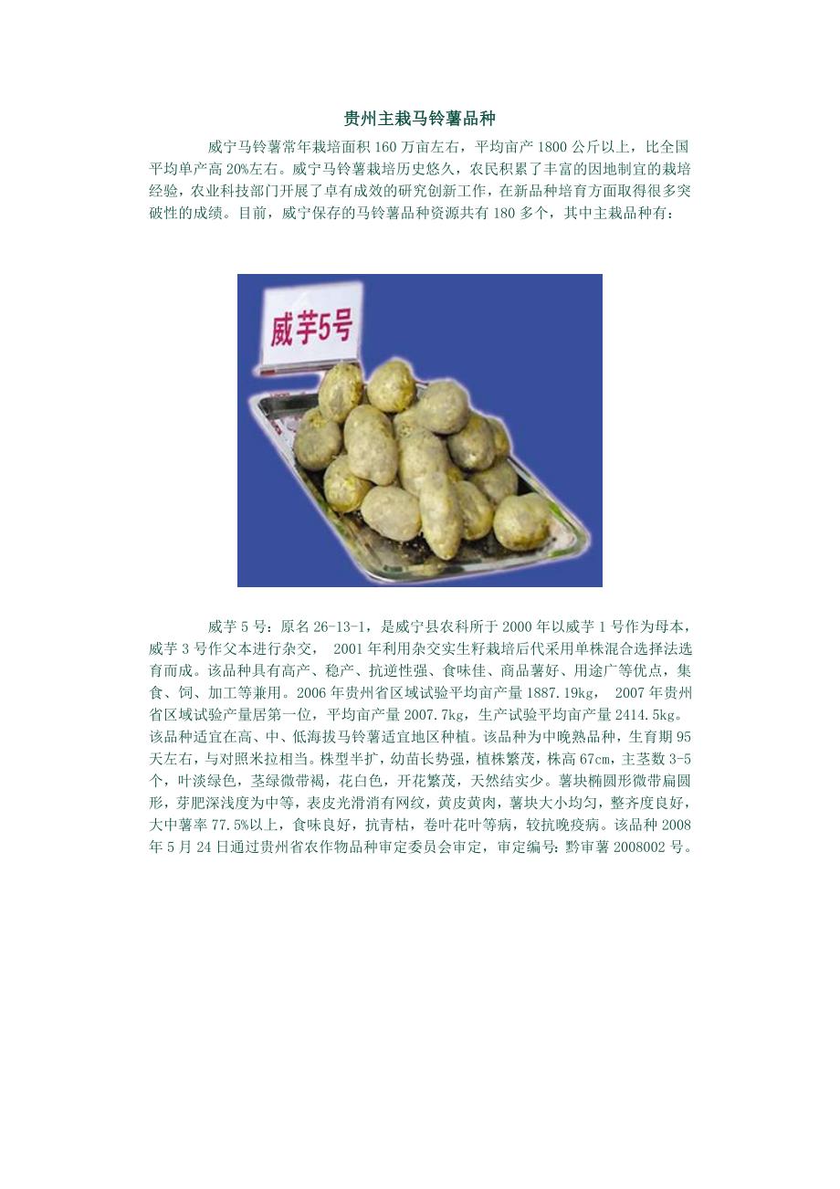 贵州主栽马铃薯品种.doc_第1页