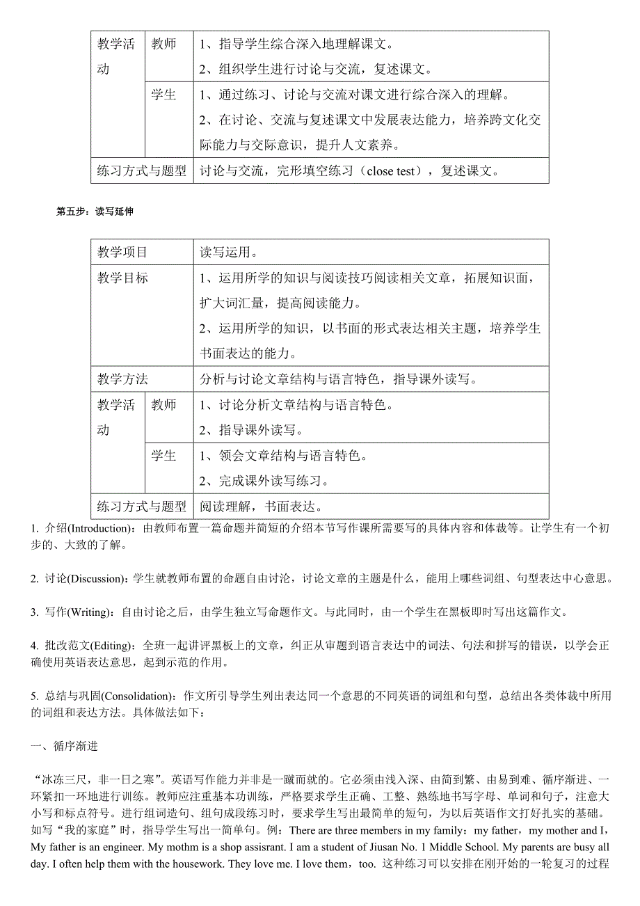 英语综合阅读教学模式介绍_第3页