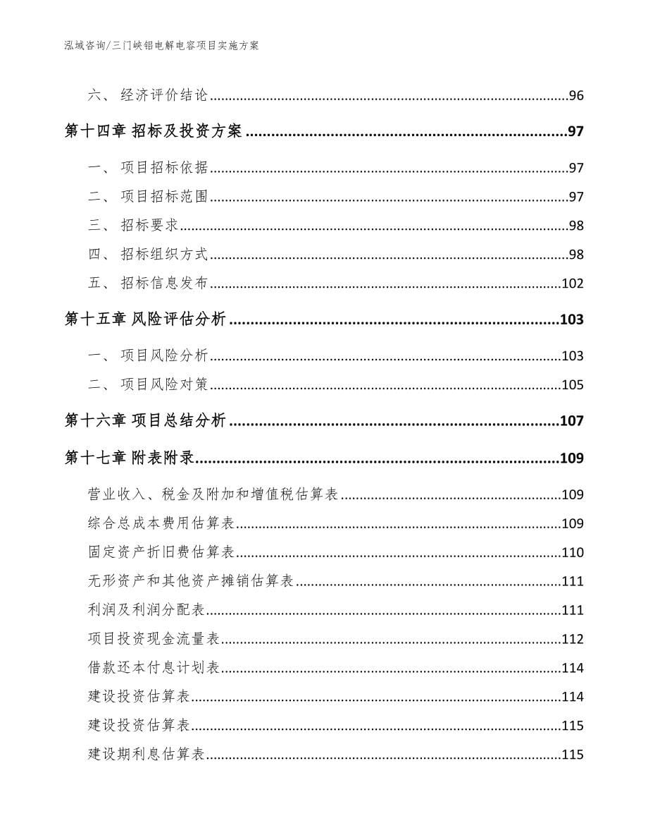 三门峡铝电解电容项目实施方案【参考范文】_第5页