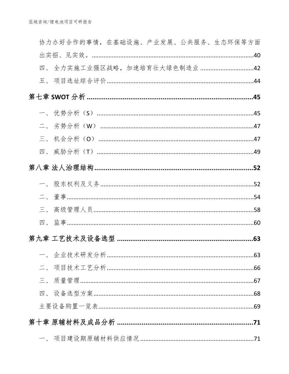 锂电池项目可研报告（模板范文）_第4页