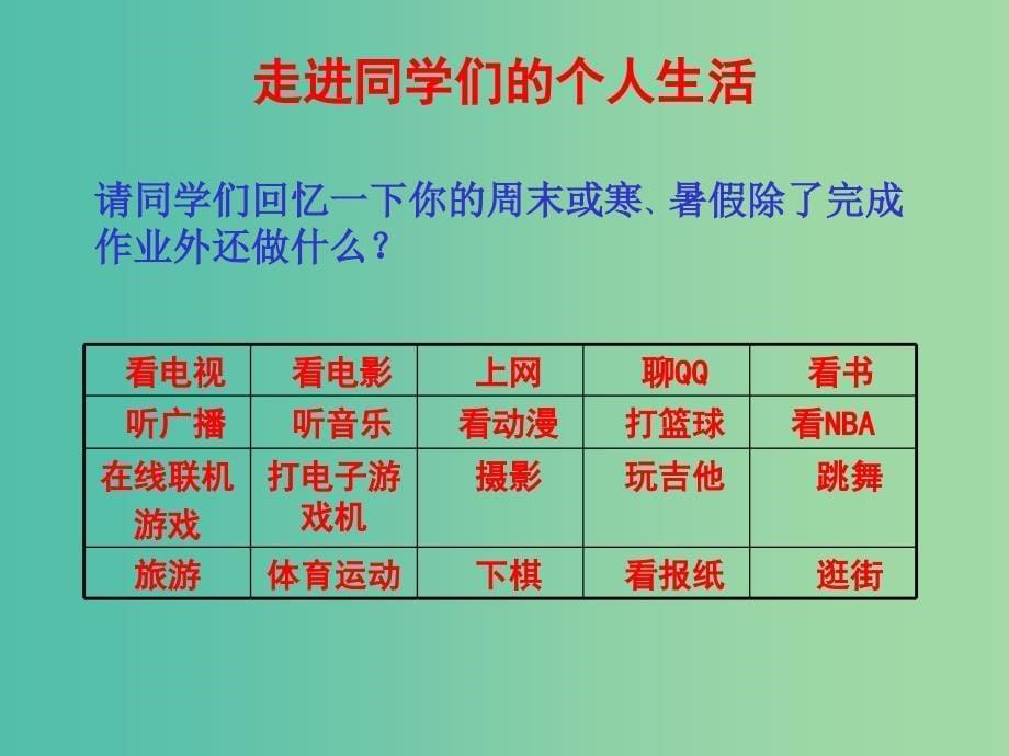 高中政治 481 色彩斑斓的文化生活课件 新人教版必修3.ppt_第5页