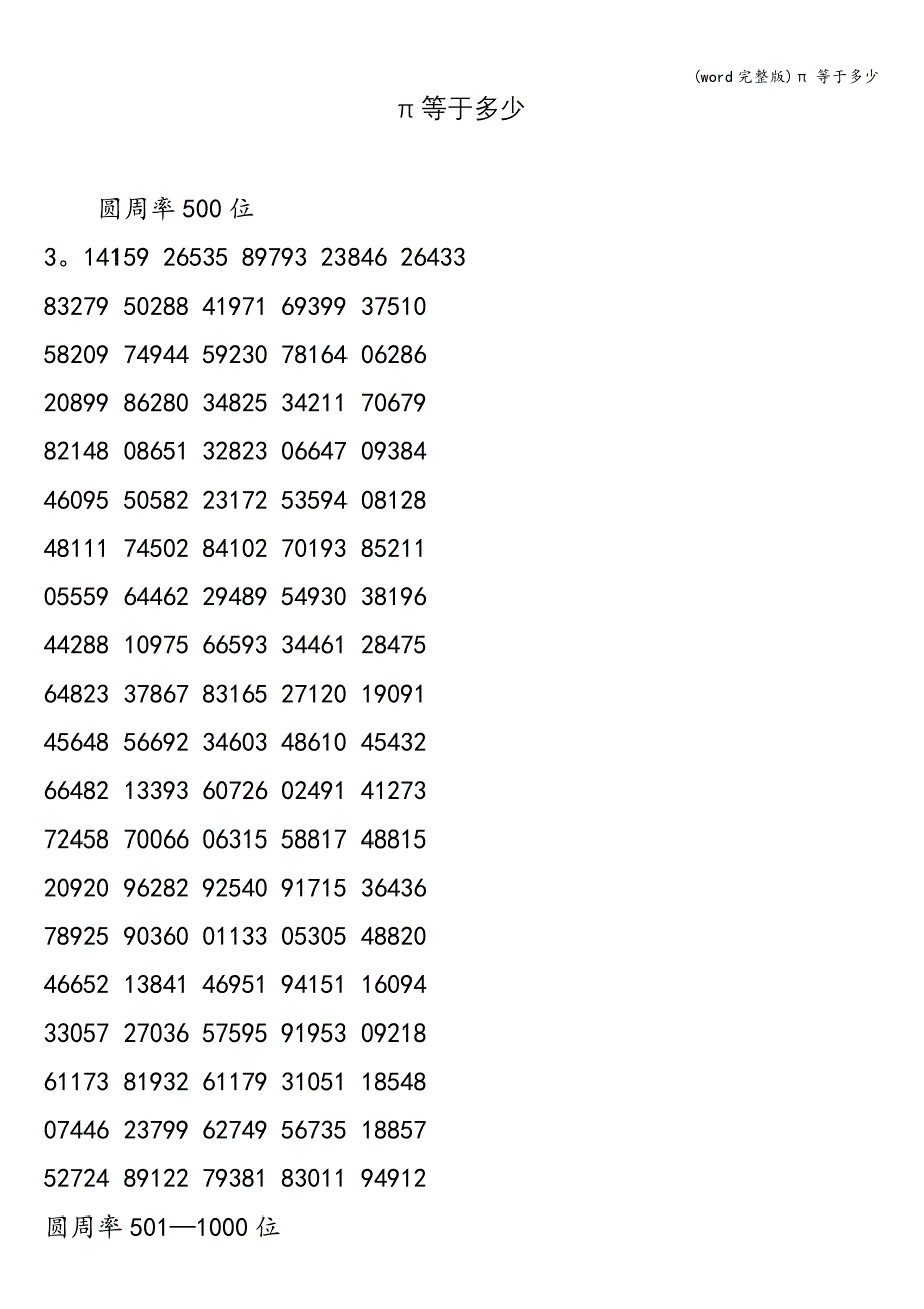 (word完整版)π等于多少.doc_第1页