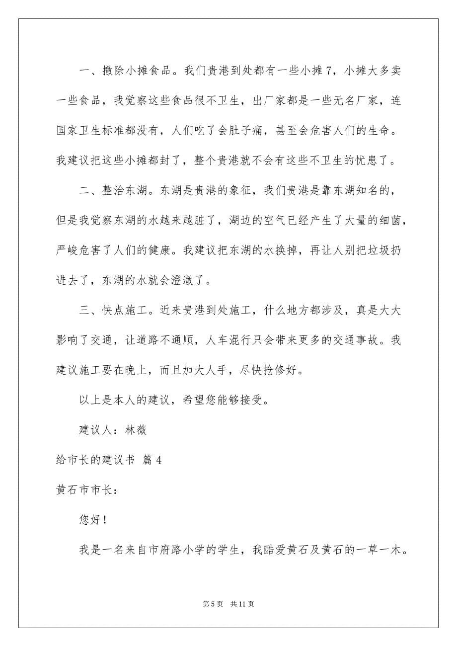 2023给市长的建议书1范文.docx_第5页