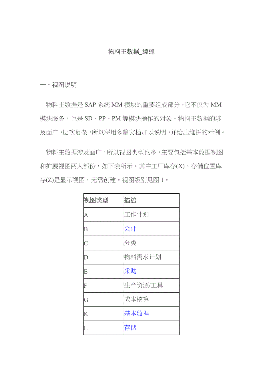 SAP物料主数据全面解释_第1页