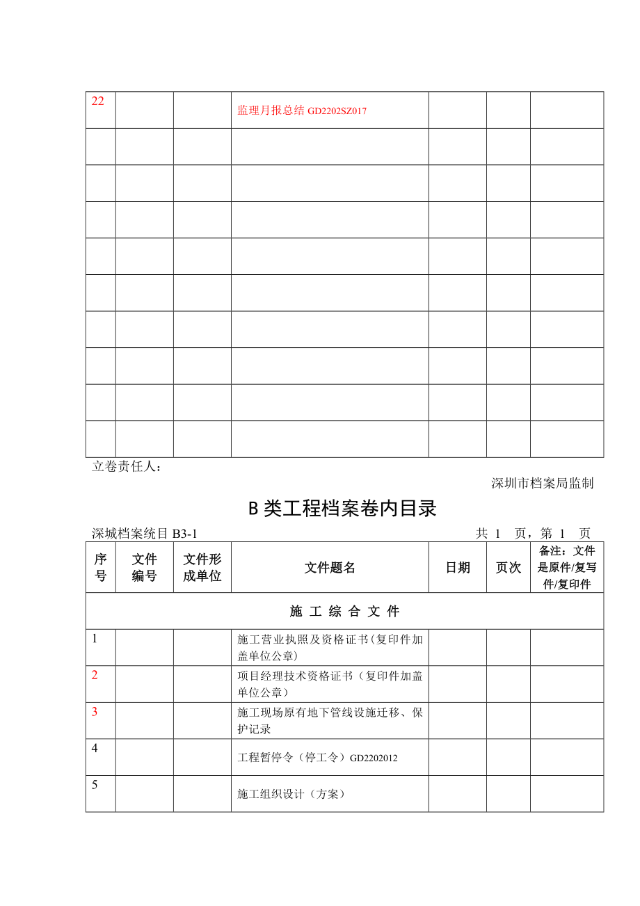 B类电梯工程档案卷内目录0418.doc_第5页