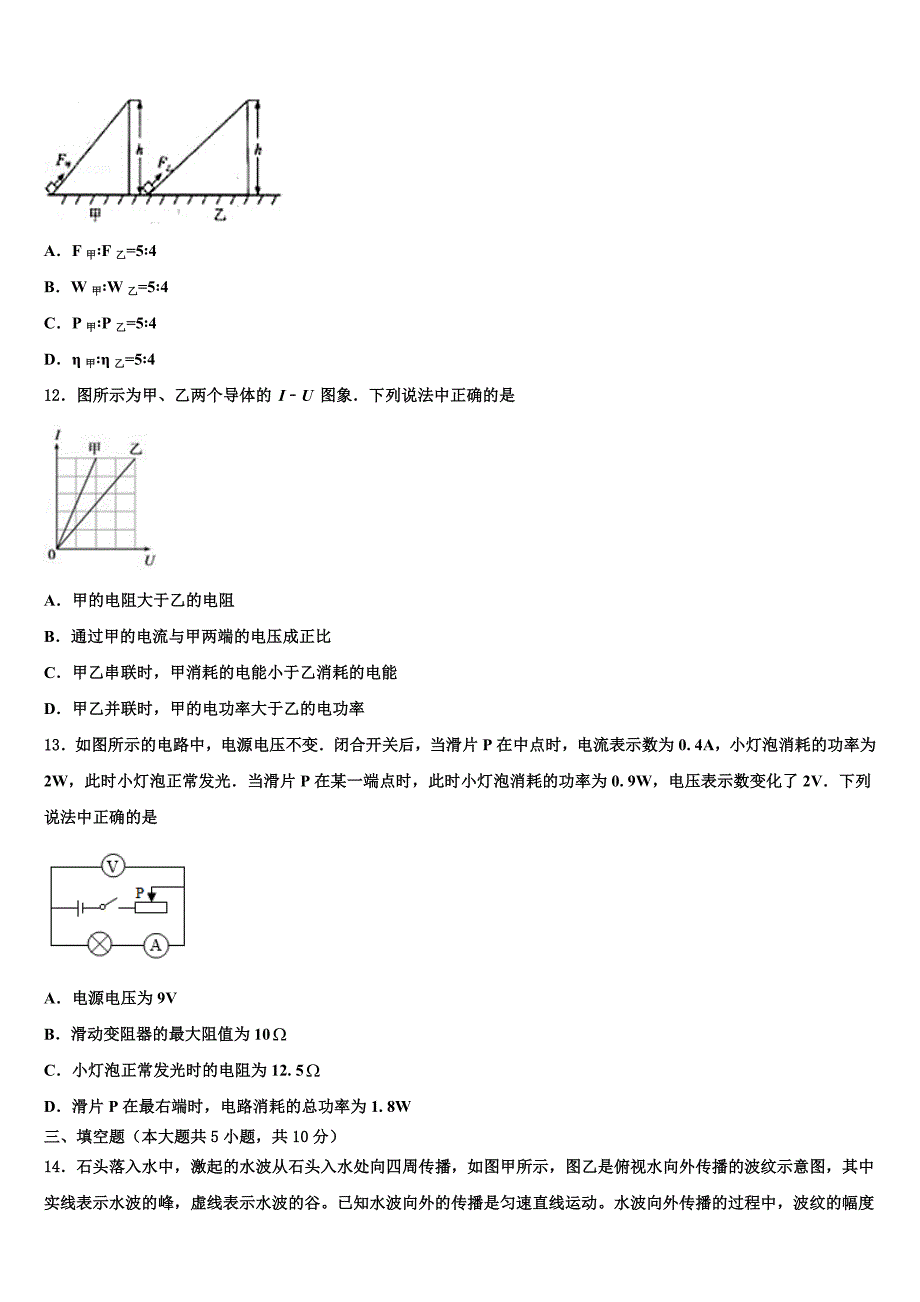 2022年江苏省仪征市第三中学中考冲刺卷物理试题含解析_第4页