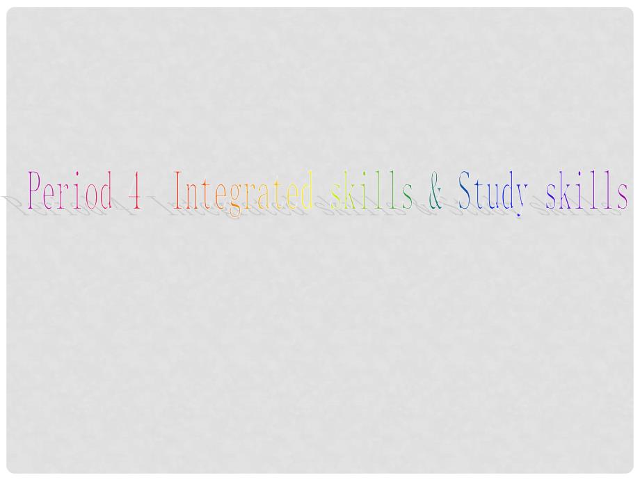 九年级英语上册 Unit 2 Colours Period 4 Integrated skills &amp; Study skills导学课件 （新版）牛津版_第1页