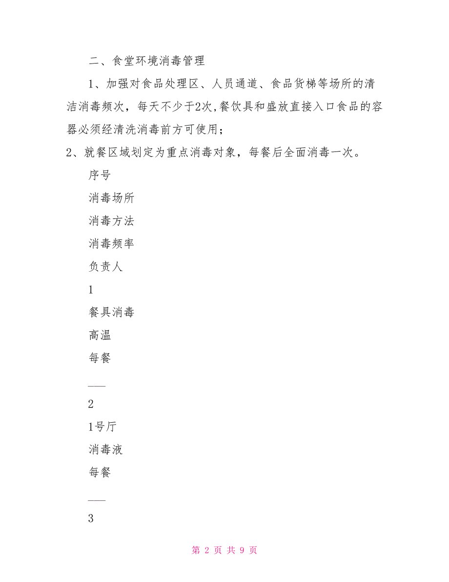 疫情防控期间个人防控措施企业疫情防控期间食堂防控措施和宿舍防控措施_第2页