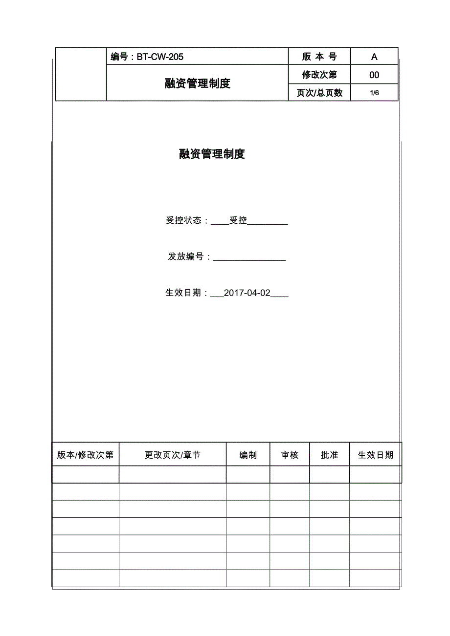 公司融资管理制度.doc_第1页