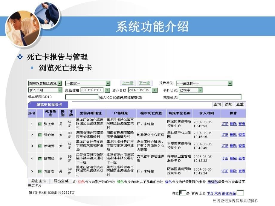 死因登记报告信息系统操作课件_第5页