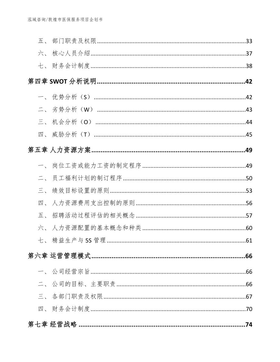 敦煌市医保服务项目企划书_模板参考_第2页