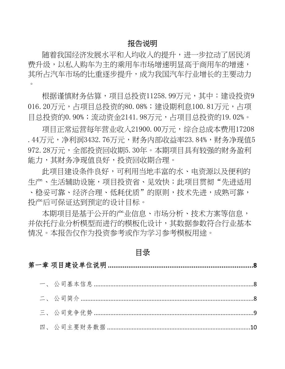 南京汽车电子控制器项目可行性研究报告(DOC 88页)_第1页