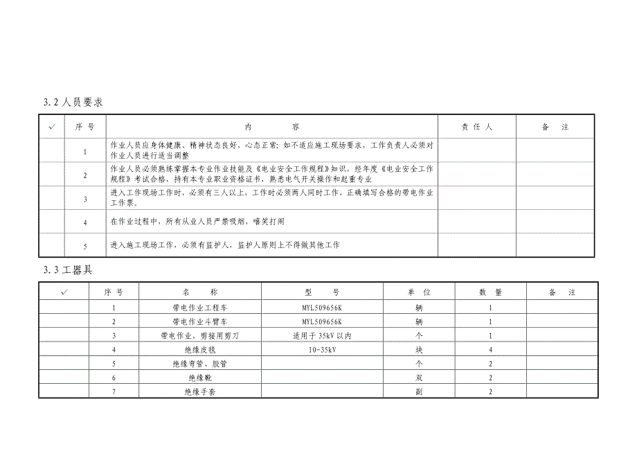 带电作业作业指导书(带电挑火)_第3页