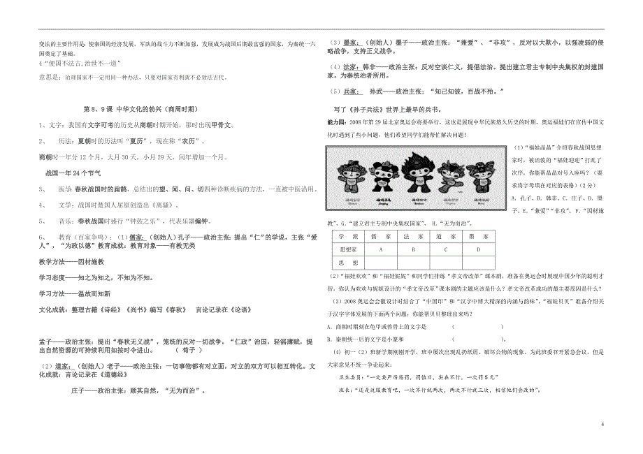 初一历史上册知识点总结(全面).doc_第4页