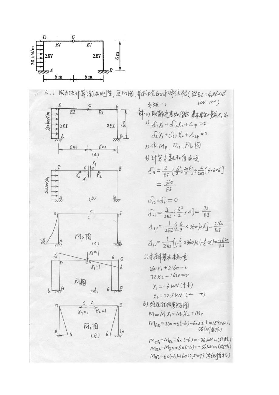 结构力学复习题B卷解答yu_第4页