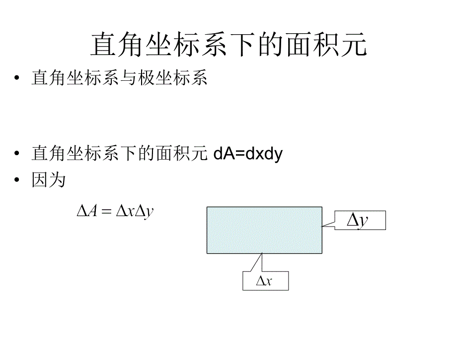 番茄花园直角坐标系下的面积元_第1页