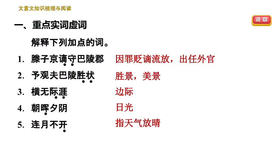 人教部编语文9年级上册期末专项训练复习专题六-文言文知识梳理与阅读课件_第3页