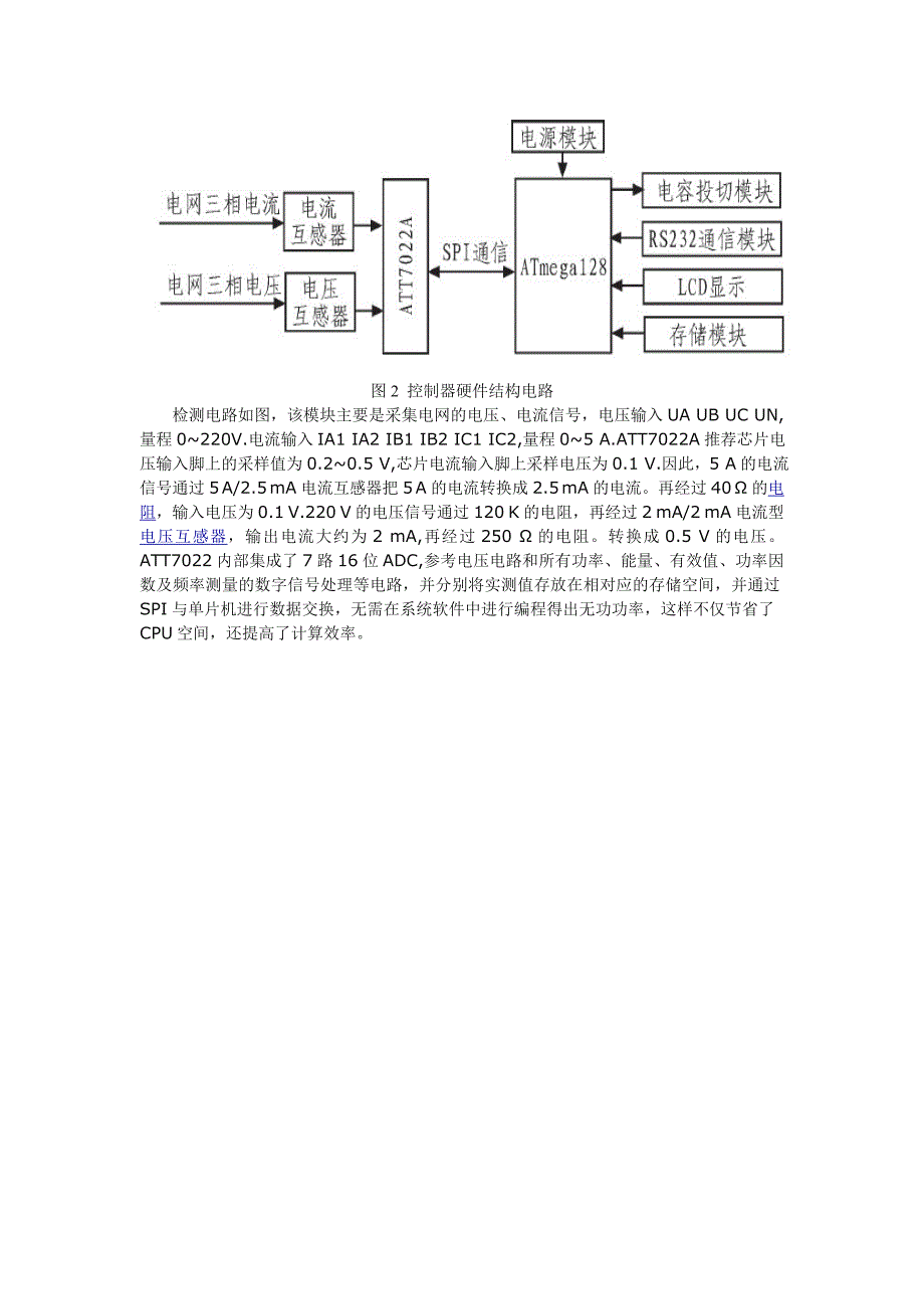 基于ATT7022A无功补偿控制器_第3页