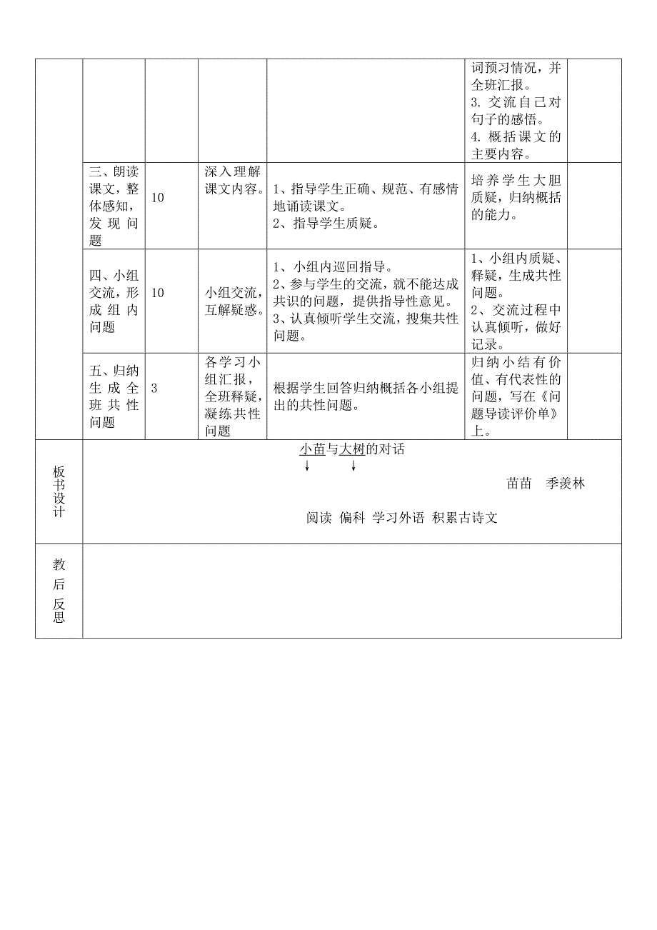 五年级语文《2.小苗与大树的对话》导学案及三单.doc_第2页