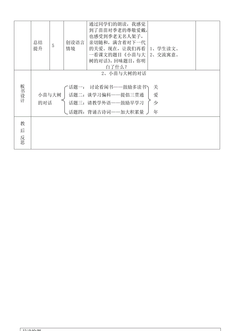 五年级语文《2.小苗与大树的对话》导学案及三单.doc_第4页