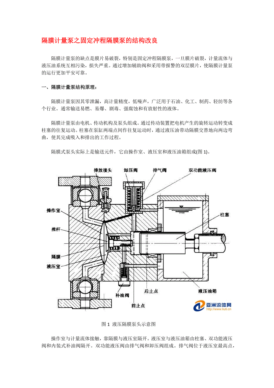 隔膜计量泵原理图解diaphragm metering pump_第1页