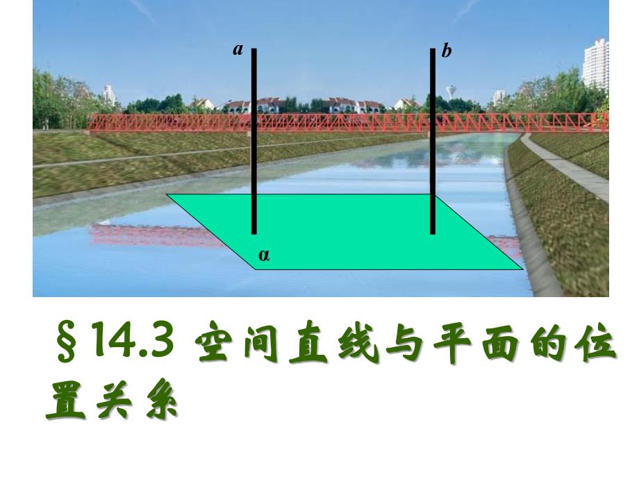 14.3空间直线与平面的位置关系 (2)_第1页