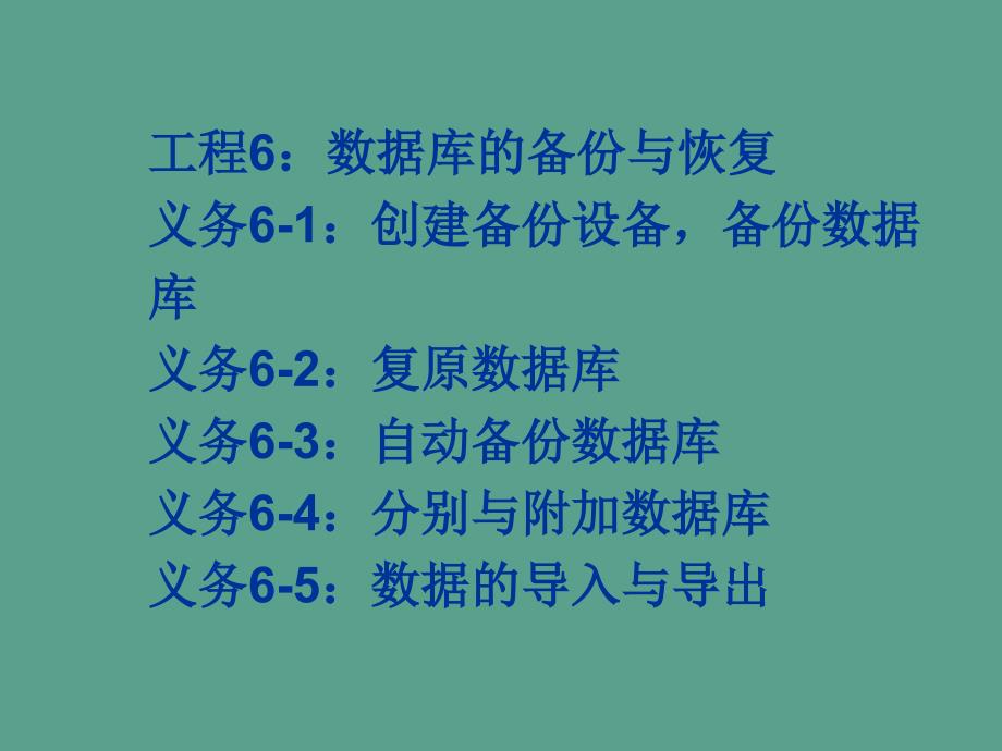 数据库的备份与恢复ppt课件_第1页