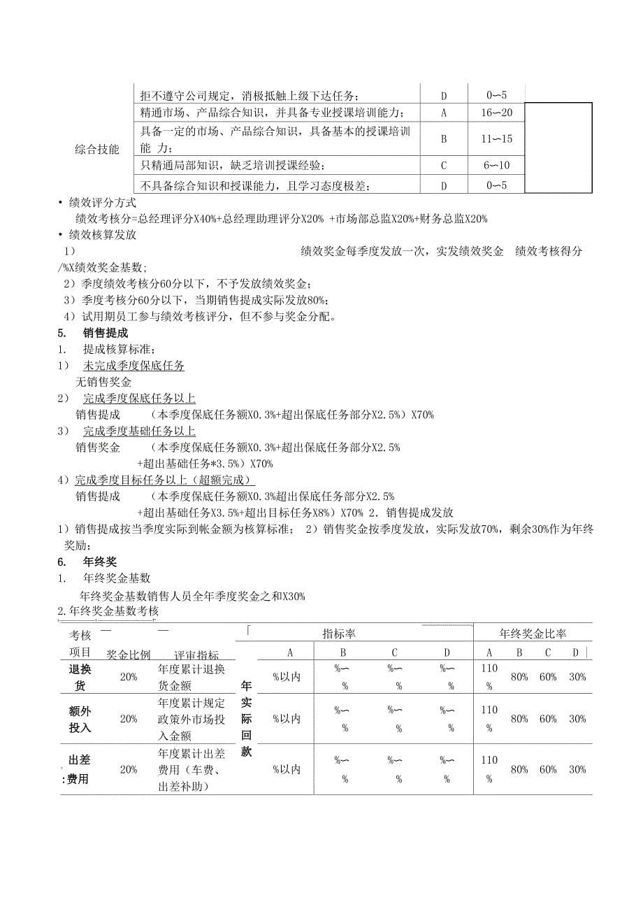 销售人员薪酬方案_第5页