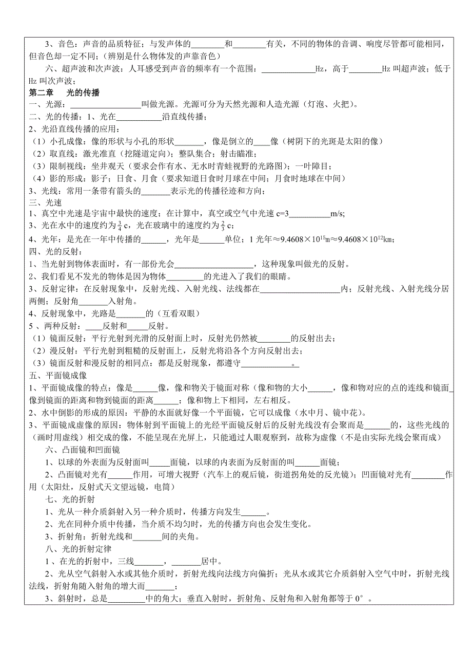 中考物理基础知识讲义_第2页